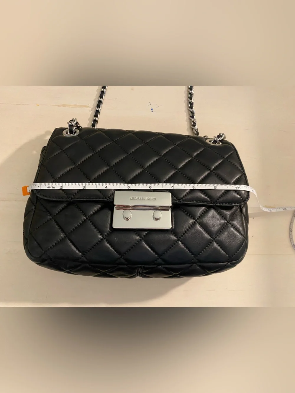 Michael Kors Black Quilted Sloane Handbag